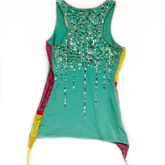 Multicolor Sequin Tank Top- Women’s Size Medium - Picture 3 of 4